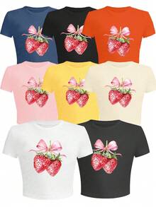 Personalized Christmas Shirts, Custom Women's T-Shirts - Add Your Own Pictures/Texts (Family Photos/Selfies/Statements/Slogans) To Design Your Own Personalized Printed T-Shirts, Thanksgiving, Mardi Gras, Christmas Personalized Small Shirts, Y2k Crop Top Shirts, Logo | Business | Wedding Gifts | Party Costumes | Birthday Gifts | Halloween Costumes | Christmas Costumes - Dark Grey - View 6