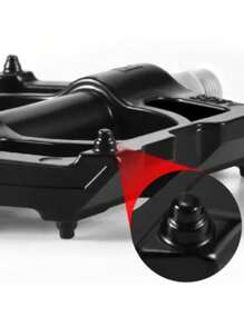 Pédales en alliage d'aluminium antidérapantes et ultra-légères avec roulements DU pour vélos de montagne et vélos de route, vélo de montagne - Noir