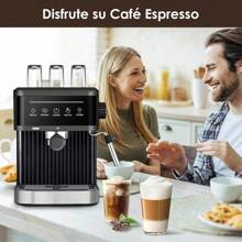 Cafetera Espresso y Cappuccino con Espumador de Leche, Pantalla Táctil Máquina de Café Profesional de Capuchinos Mocha y Latte, Tanque de Agua 1.7L, Barista en casa y oficina, 15 Bares, 850W - 1 - Ver 9