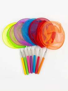 Set de 2 redes telescópicas de colores aleatorios, red para mariposas, red cazainsectos, accesorios de cubeta para parque, playa y piscina, elementos esenciales de playa para juegos acuáticos