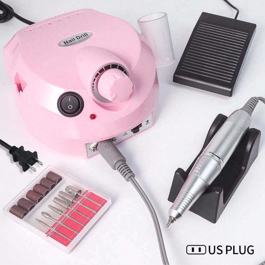 指甲钻机 35000RPM 专业修甲机 修甲器具 修脚套装 电动指甲锉 带刀 指甲工具 电动指甲钻机 修甲刀套装 指甲尖 修甲 电动指甲修脚锉