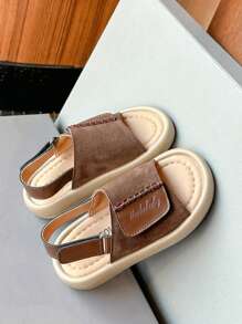 Children's Casual Sandals, New Fashion Korean Style Open Toe Soft Sole Anti-Slip Beach Sandals Suitable For Boys And Girls In Summer Outdoor