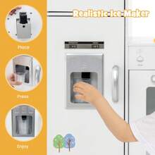 Kids Corner Kitchen Playset Wooden Pretend Play Toy With Microwave - White - View 5