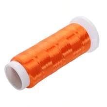 1200m/rouleau Fil de fleur enveloppé de velours sans nœud en polyester - Matériel pour épingle à cheveux, broche et franges de style antique fait à la main. Utilisé pour la fabrication de bijoux tissés à la main, assortir la fabrication de bijoux, etc.