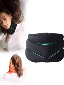 1pc Outdoor Fitness Sports 3-Section Breathable Neck Support Brace, Foamculli Neck Shoulder Protector Neck Wrap Support, Fashionable Spring/Summer Sports Protection Gym Accessories