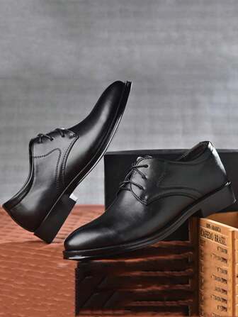 Men's Casual Leather Shoes All-Match Soft Sole Business Leather Shoes Men's Wedding Shoes Men's Formal Shoes