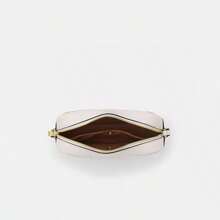 Coach Jamie 22 Double C Monogram Zipper Closure Leather Camera Bag Shoulder Messenger Bag Small Women's Sand Yellow And White - Sand Yellow and White - View 3