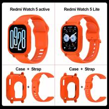 2pcs/Set Stylish Band+Case Compatible With Redmi Watch 5 Active Sport SmartWatch WristBand Compatible With Redmi Watch 5 Lite Bracelet - For Watch 5 Active - View 18