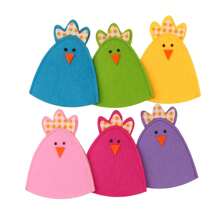 Envoltorios para huevos de Pascua, fundas para huevos de Pascua, decoraciones, lindas fundas para huevos de Pascua con forma de pollito. - Multicolor - Ver 2