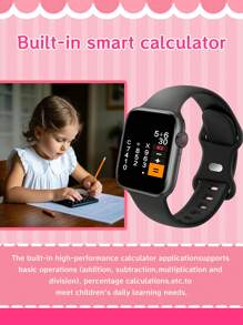 Hot 1pc Silicone Strap Sport Smart Watch For Teenagers, 1.44" Touchscreen Electronic Smart Watch, Call Function, Step Counter, Calorie Tracking, Multiple Sport Modes, Alarm & Notification Alerts, Compatible With Android & IOS, Suitable For Gifting, Sports, School, Parties, Comes In Various Strap Options, 90mAh/220mAh