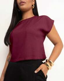 Basic Cropped Modeling With Perfect Fit Factory Price Get Yours Now - Granate - Ver 6