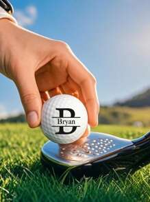 1pc Custom Golf Ball - Personalized Golf Ball With Name | Unique & Memorable Gifts For Golf Enthusiasts, Golf Lover Gift | Perfect Memory Reel Gifts For Dad, Boyfriend, Family, Friends | Best For Birthdays, New Year, Valentine's Day, Mother's Day, Father's Day, Celebrations, Gift For Him, Gift For Her - Custom Name Style 2 - View 6