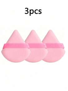 20/10/3/1pc Triangular Velvet Makeup Powder Puff, Facial Powder Puff, Reusable Makeup Powder Puff, Facial And Eye Makeup Powder Puff,Makeup,Cheap,Room Decor,Vanity,Travel,Bedroom,Makeup Accessories,Puff,Makeup Blender,Powder Puff,Makeup Sponge