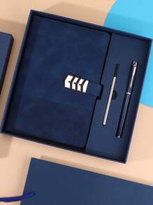 Set regalo aziendale semplice e di stile composto da 3 pezzi, con copertina in pelle PU e ricarica della penna rimovibile, adatto per uomini d'affari, studenti, lavoratori creativi. Quaderno da ornamento, riutilizzabile, multifunzionale, moderno, colorato, carino, vintage, per lavoratori, clienti, per affari/lavoro/ufficio, per la scuola, per il ritorno a scuola, per le forniture scolastiche, per l'università, per i colleghi, per le camere da letto, per gli insegnanti, per ragazzi e ragazze, per adolescenti, studenti di scuola media, di scuola superiore, universitari, matricole, studenti del secondo anno, studenti più giovani