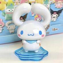 Miniso 名创优品三丽鸥Piggyback Buddies系列盲盒动漫手办 酷洛米 美乐蒂 肉桂狗 吊鱼王 布丁狗 可爱桌面摆件 可动人偶 收藏模型 玩具 娃娃 礼物（随机发货，1个） - 彩色 - 查看 9