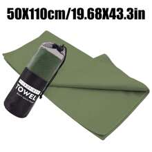 柔软便携运动速干毛巾户外露营旅行吸水吸汗速干浴巾适用于健身房健身泳池游泳户外跑步骑行海滩度假游泳沙滩巾不粘沙可当披肩裹在身上