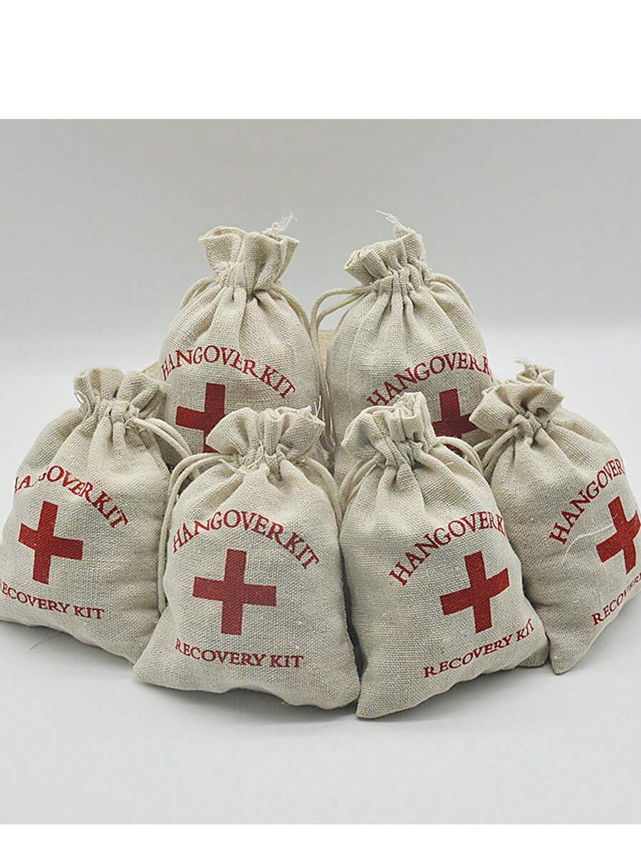 30pcs Wedding Favor Holder Bag For Guests Gift Red Cross Clothes Linen Pouches Festival Event Party Supplies, For Mother's Day , Bridesmaid Gifts , Graduation Gifts , Birthday Gifts,Wedding Gifts