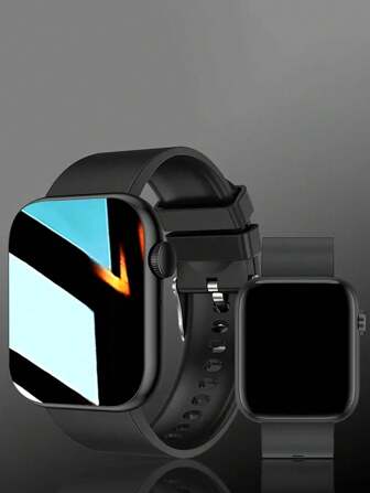 Fashionable Smart Watch With Phone And SMS Functions 2.01 Inch High-Definition Touch Screen, Wireless Connection, Silicone Strap, Fashionable Square Design For Android And IPhoneLarge Capacity 200MAH