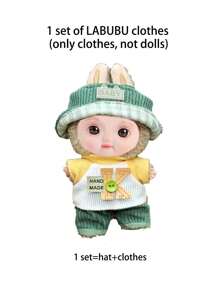 1 套时尚可爱的娃娃衣服（不包括娃娃），适合 17 厘米/6.69 英寸娃娃穿着，可互换服装；适合生日礼物、节日礼物、情人节礼物、最好的朋友礼物、圣诞节礼物、新年礼物、派对礼物，适合所有人 - 彩色 - 查看 4