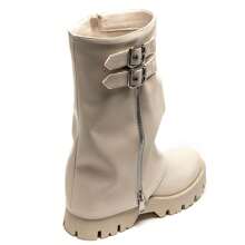 高款软柄水瓶，配有装饰性拉链和按扣，底部坚固凹陷。 - 米色 - 查看 4