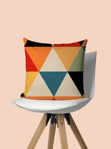 4 PIEZAS Fundas de cojín con patrón vintage, 45x45cm, diseño geométrico abstracto bohemio, con cremallera lavables, de poliéster, decoración del hogar (insertos de almohada no incluidos)