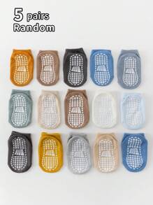 12 双防滑婴儿袜，适合男孩和女孩，春夏季 - 彩色 - 查看 15