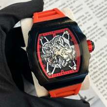 ONOLA ONOLA Brand 3827 New Fashion Wine Barrel Watch Men Watches Luminous Dial Silicone Strap Quartz Watches