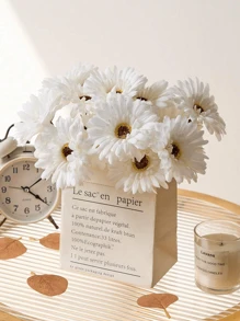 1/6/12PCS 0.9ft Artificial Daisy Flowers,Artificial Plants, White Daisy Silk Flowers Realistic Daisies Bulk Fake Daisy Silk Flowers For Home Garden Party DIY Decor, Gerbera Daisy Bride Flowers Wedding Bouquet, White,Room Decor,Artificial Plants,Party And Holiday Decorations,Fall Decoration, Christmas Decoration, Boho Style,Thanksgiving Decoration,Fall Winter Decoration,New Year Decorations - White - View 6