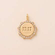 1pc Colorful Zirconia Multi-Element Pendant, Copper Pave Zirconia Plated, Suitable For DIY Necklace & Bracelet