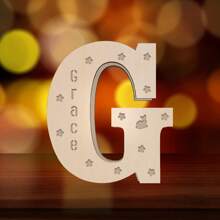 1 Piece, Custom Name Letter Night Light, 11 Inch Creative Luminous A-Z Letter Light, Big Hair Letter Logo LED Sign Number Sign, Suitable For Night Light Home, Bar, Christmas Light, Birthday, Party, Wedding, Decorative Digital Shape Light