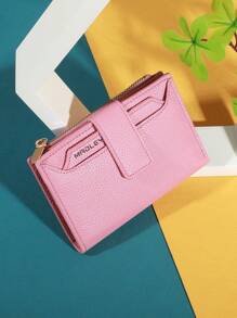 Vintage Solid Color Short Wallet Portable Bifold Coin Purse Women's Credit Card Holder Wallet Purse Wallet Mini Wallet Small Wallet