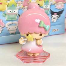 Miniso 名创优品三丽鸥Piggyback Buddies系列盲盒动漫手办 酷洛米 美乐蒂 肉桂狗 吊鱼王 布丁狗 可爱桌面摆件 可动人偶 收藏模型 玩具 娃娃 礼物（随机发货，1个） - 彩色 - 查看 10