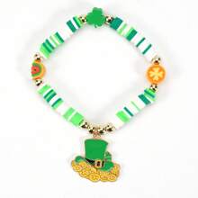 1pc Ireland St.Patrick's Day Beaded Stretch Bracelet - Style 2 - View 14