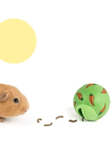 Kleine Tierspielzeugbälle, Kaninchen Leckerchen-Bälle, Langsamer Futterball, geeignet für Kaninchen, Hamster, Gleithörnchen, Kaninchen Langsamer Futterball Meerschweinchen Zuckerglieder Puzzle Spielzeug Karotte Motiv Ball Futter Spender auslaufsicher geeignet für Kleintiere, Kleine Tierleckerchen-Bälle, Kaninchen Leckerchen-Bälle, Kaninchen Futterbälle, Mäuse-Zubehör, Mäuse-Spielzeuge, Futterspielzeuge, Kaninchen-Spielzeuge, Kaninchen-Spielzeuge