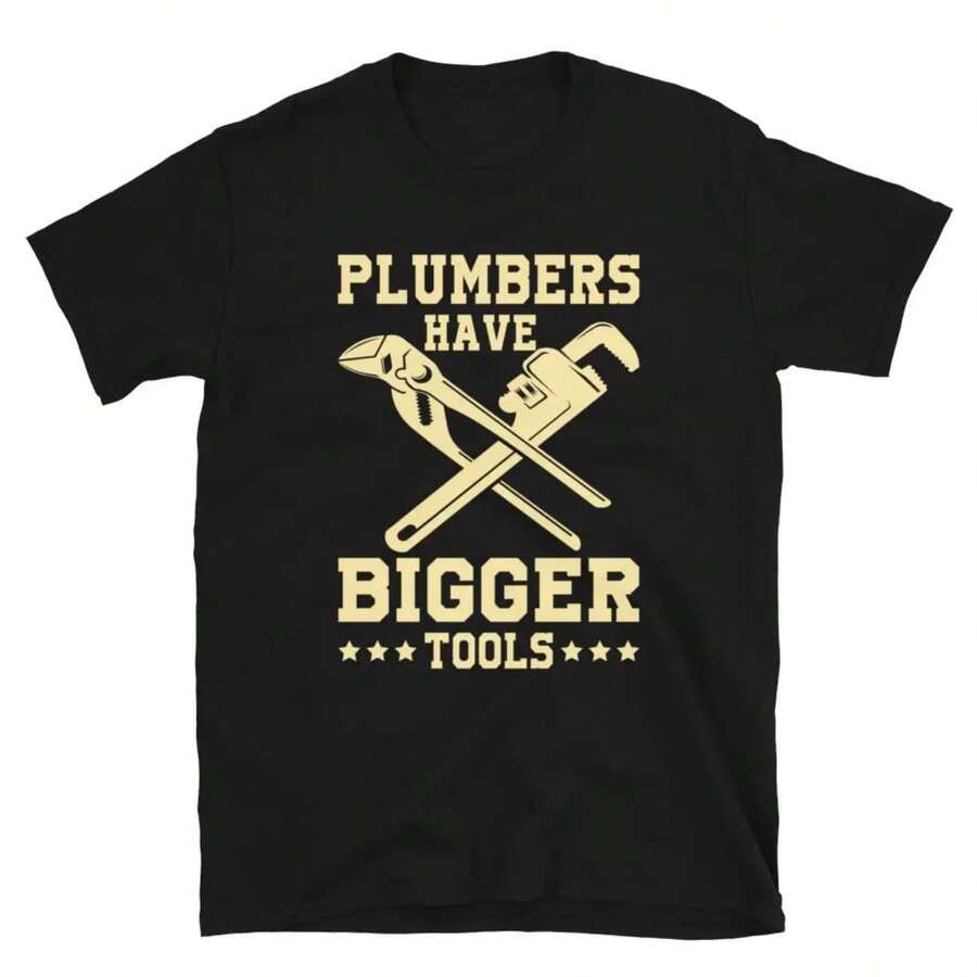 Funny Plumber, Plumber Shirt, Plumber T-Shirt, Funny Plumber Shirt, Plumbing Shirt, Plumber Tshirt - Black - View 1