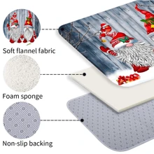 1pc/4PCs Christmas Dwarf Curtain Shower Curtain Decoration, Beautiful Housewarming Gift Modern Home Decoration, Waterproof Shower Curtain And Toilet Floor Mat Three-Piece Set Comes With 12 Shower Curtain Hooks Home Bathroom Decor Fall Decor Bathroom Accessories Back To School