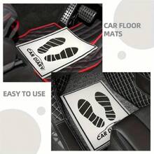 20/30 一次性白色汽车脚垫，临时通用车辆脚垫，用于清洁和保养，防污防尘，易于清洁，防滑保护汽车，适用于经销商和机械师