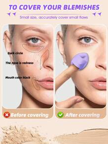 45件套化妆刷套装，包含：20支化妆刷、1个化妆包、5个美妆蛋、5个粉扑、5个迷你美妆蛋、5个迷你指套、1个发带、2个腕带、1个清洁工具。 - 紫色 - 查看 10