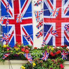 Banderines de cuerda con banderas británicas para eventos patrióticos, Día de la Independencia, bares deportivos, decoración interior y exterior - Multicolor - Ver 6