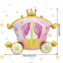 1pc Elegant Princess Style Balloon, Cute Castle, Princess, Fairy, Unicorn Shaped, Birthday Party Princess Theme Decoration - Multicolor - View 3