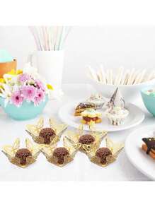 20pcs/Pack Wedding Butterfly Chocolate Candy Dessert Paper Cups Decor Party Favor Boxes
