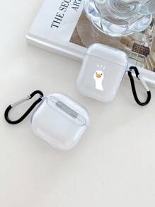 1个问号天鹅TPU透明耳机保护套，带挂钩，兼容苹果蓝牙耳机（仅含耳机保护套，不含耳机） - 彩色 - 查看 3