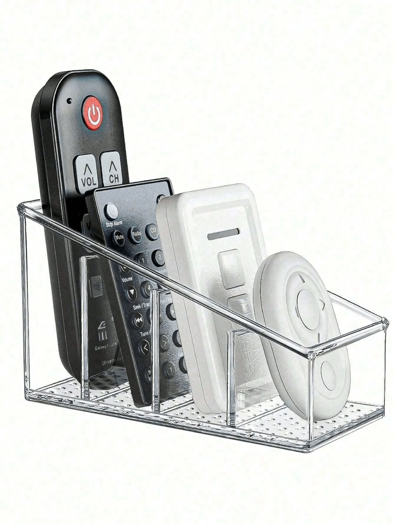 Home Desktop Storage Box For Tea Bags And Cosmetics, Remote Control Stand, Transparent Refrigerator Storage Basket,Compartment Storage Box