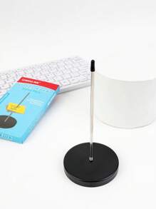 1pc Spindle For Notes Receipt Holder Stainless Steel Receipt Spike For Office And Restaurant - Black - View 5