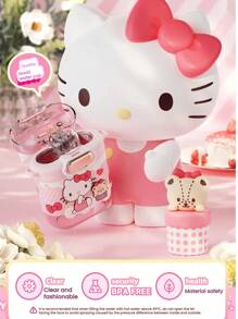 Sanrio Sanrio (17,59 oz/520 ml) Dubbele drinkfles Waterfles Geen BPA - Hoge temperatuurbestendigheid - Nieuw materiaal TRITAN - Voor sport, kantoor, kamperen, voor vriendin, voor verjaardag, kind, voor Kerstmis