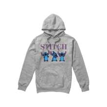 Disney Lilo & Stitch Mens Stitch Triple Hoodie (Sport Heather)