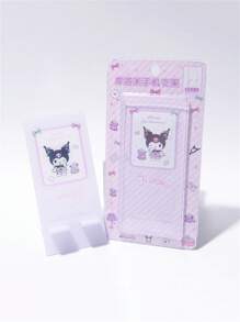 Sanrio 1 pieza, Soporte para teléfono móvil de estilo de dibujos animados Sanrio, soporte para teléfono móvil de escritorio perezoso, decoración de escritorio, estilo de dibujos animados Kulomi estable y no se cae fácilmente, adecuado para decoración de escritorio de oficina, colocación de teléfono móvil, variedad de estilos opcionales