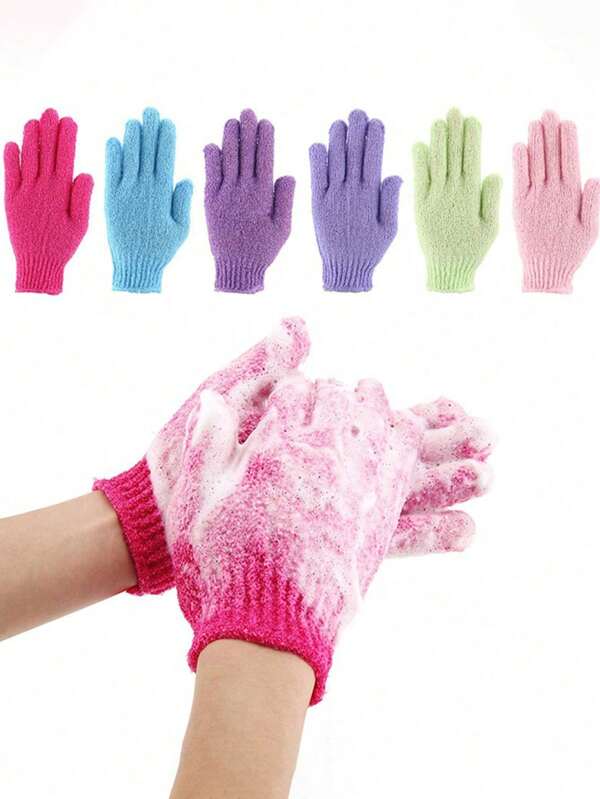 Exfoliating Gloves, 10 Colors Double Sided Exfoliating Gloves For Beauty Spa Massage Skin Bath Body Scrub Bath Accessories. Exfoliating Bath Gloves, 100% Nylon, 12 Colors Reversible Exfoliating Gloves For Beauty Spa Massage Skin Bath Body Scrubs Bath Accessories. Back To School