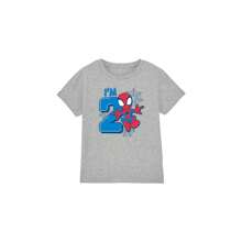 Marvel Spider-Man Childrens/Kids Cute Spidey 2nd Birthday T-Shirt (Sport Heather) - 灰色 - 查看 1