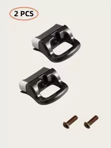 2pcs Black Pot Side Handles - Pressure Cooker, Steamer, Sauce Pot, Ear Replacement, Single Hole, Short Side Handle - Kitchen Cookware Accessories, Pot Accessories (Friendly Reminder: Please Confirm The Size Before Purchasing To Ensure It Fits)